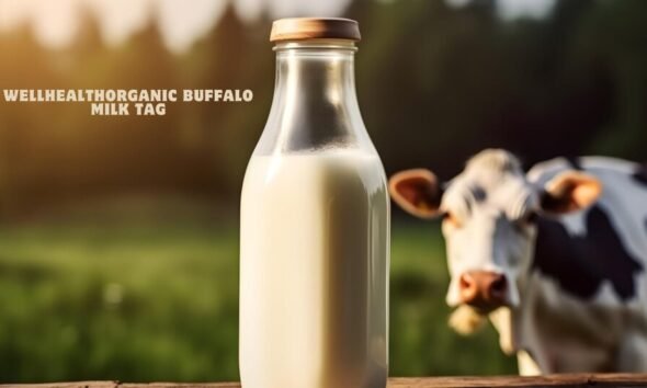 wellhealthorganic buffalo milk tag