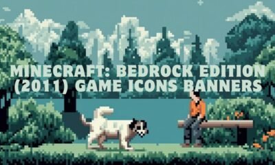 minecraft: bedrock edition (2011) game icons banners