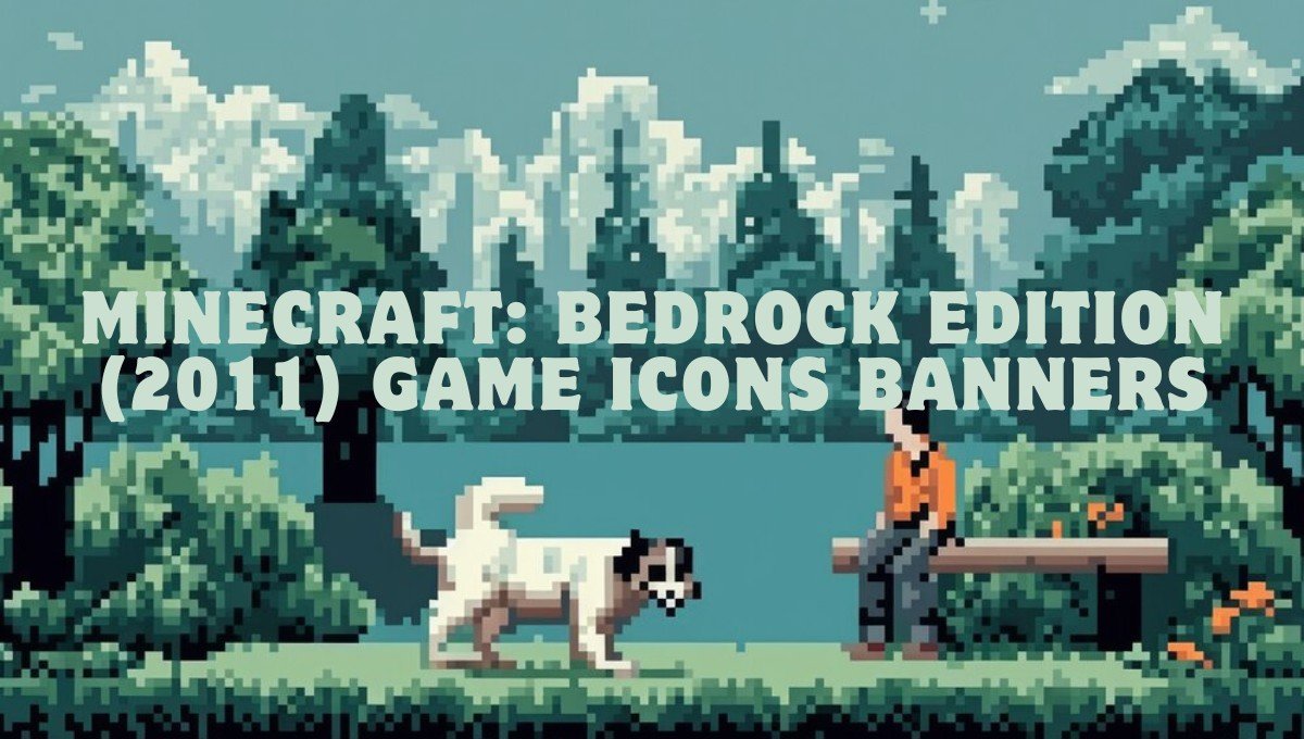 minecraft: bedrock edition (2011) game icons banners