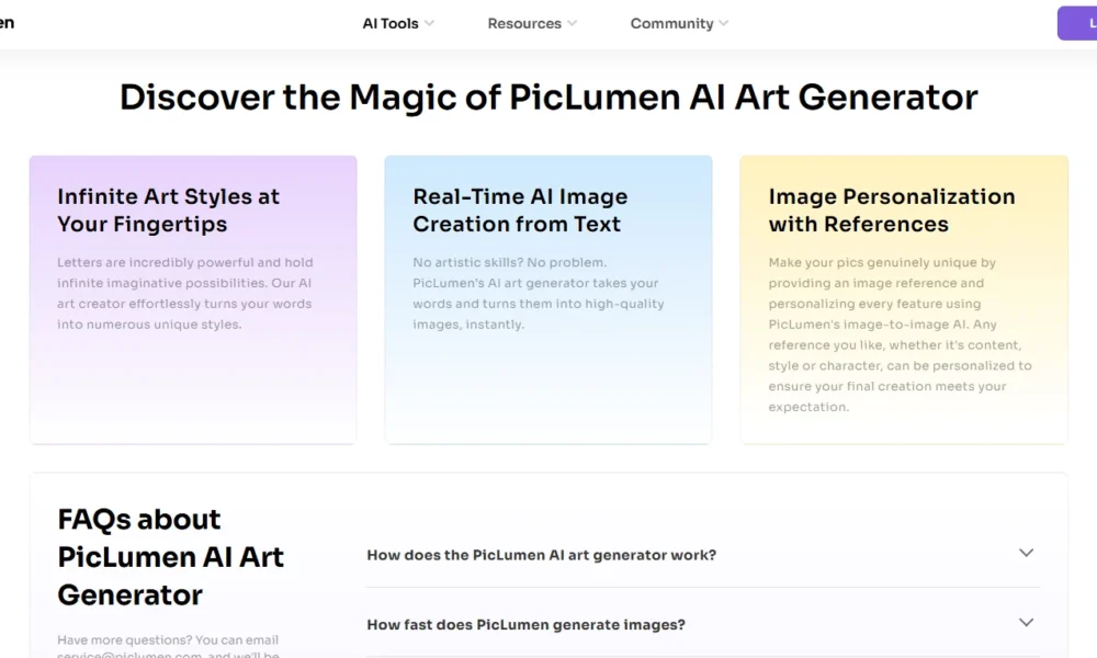 PicLumen AI Art Generator