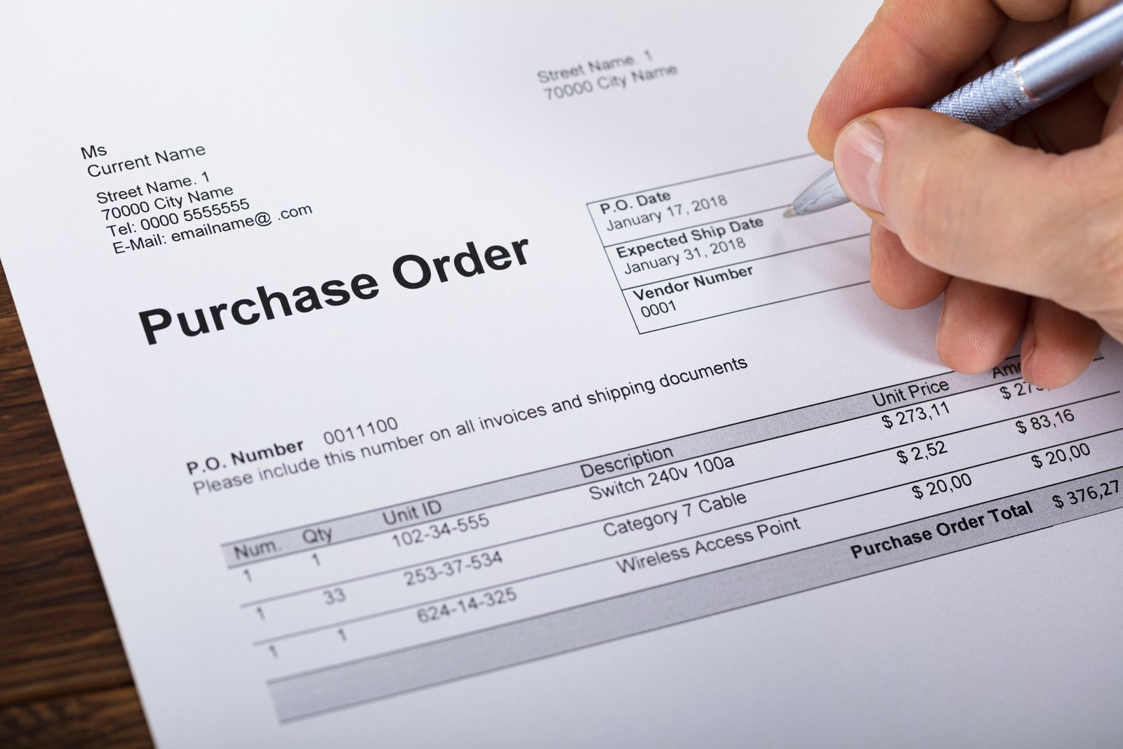 purchase order generator